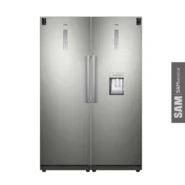 یخچال فریزر دوقلو سام مدل RR65-RZ65 – ظرفیت ۶۵۰ لیتر نقره‌ای