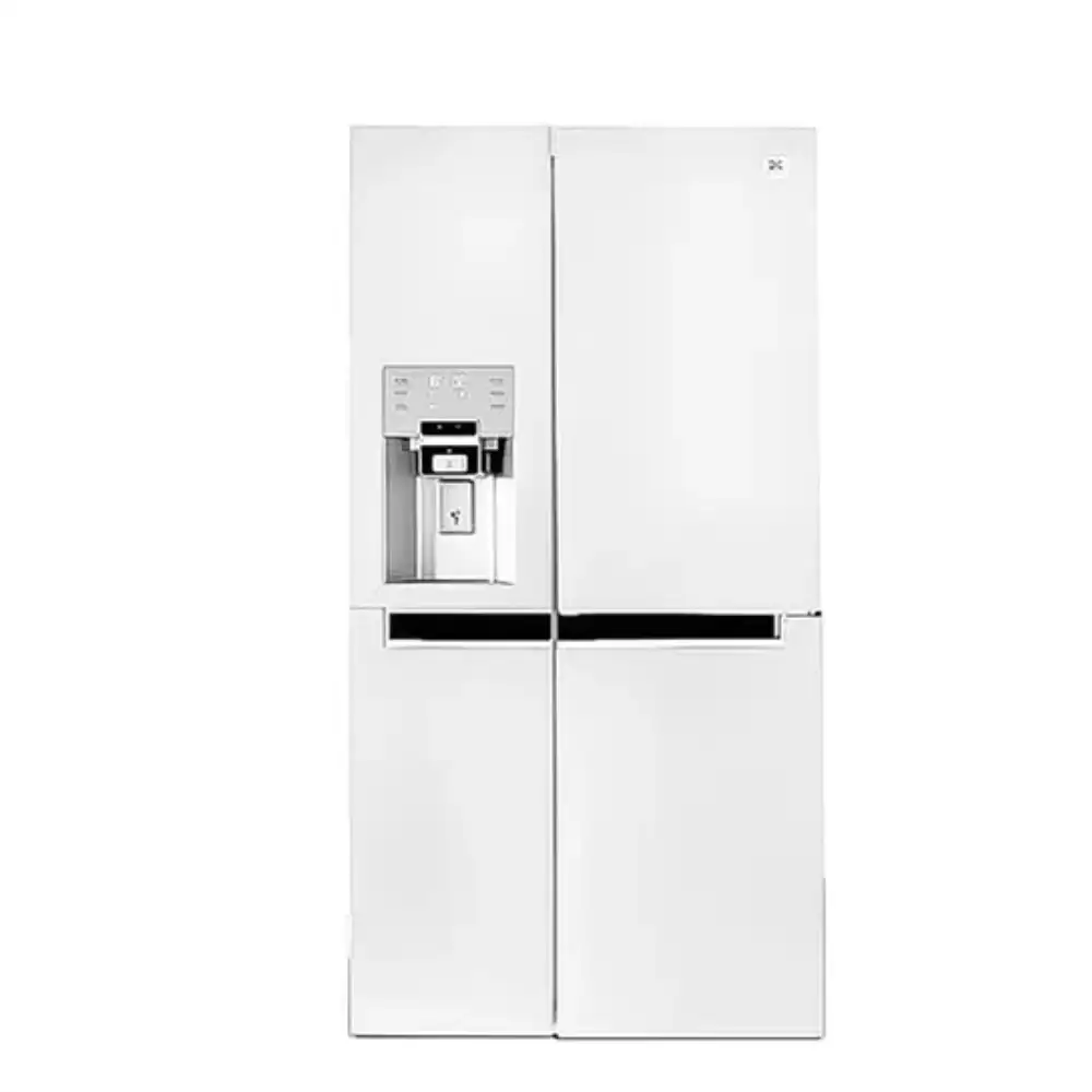 یخچال فریزر ساید بای ساید سه درب ۳۲ فوت دوو نقره‌ای با طراحی Door-in-Door و موتور اینورتر