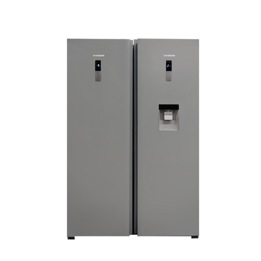 یخچال فریزر دوقلو ایکس ویژن مدل KTRF630 با طراحی مدرن و ظرفیت 630 لیتری